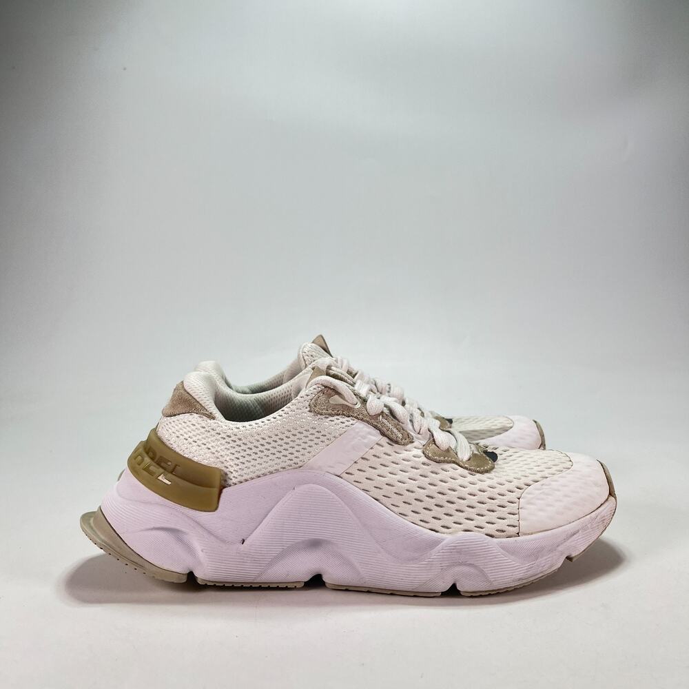Sorel Kinetic RNEGD Lace White Tan Chunky Sneakers NL4145-100 Women’s Size 6
